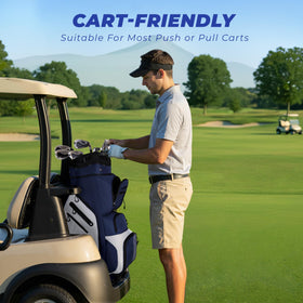 Sturdum full-length dividers prevent tangling of shafts.