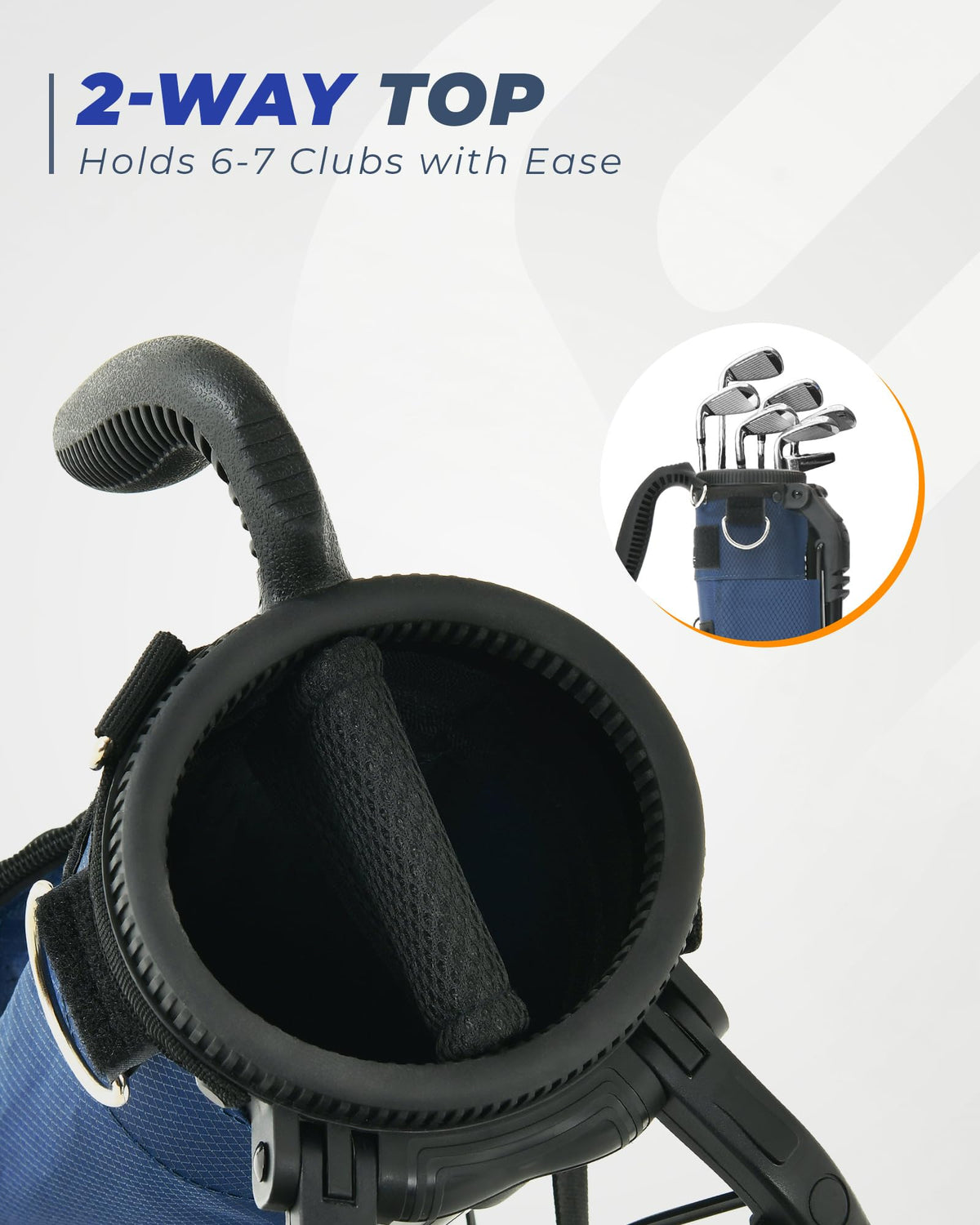 Sturdum Golf bag with insulated cooler pocket keeps drinks cold.