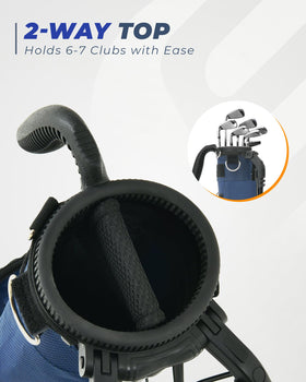 Sturdum Golf bag with insulated cooler pocket keeps drinks cold.