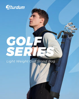 Sturdum Golf rugged base and fabrics for durability on rough terrain.