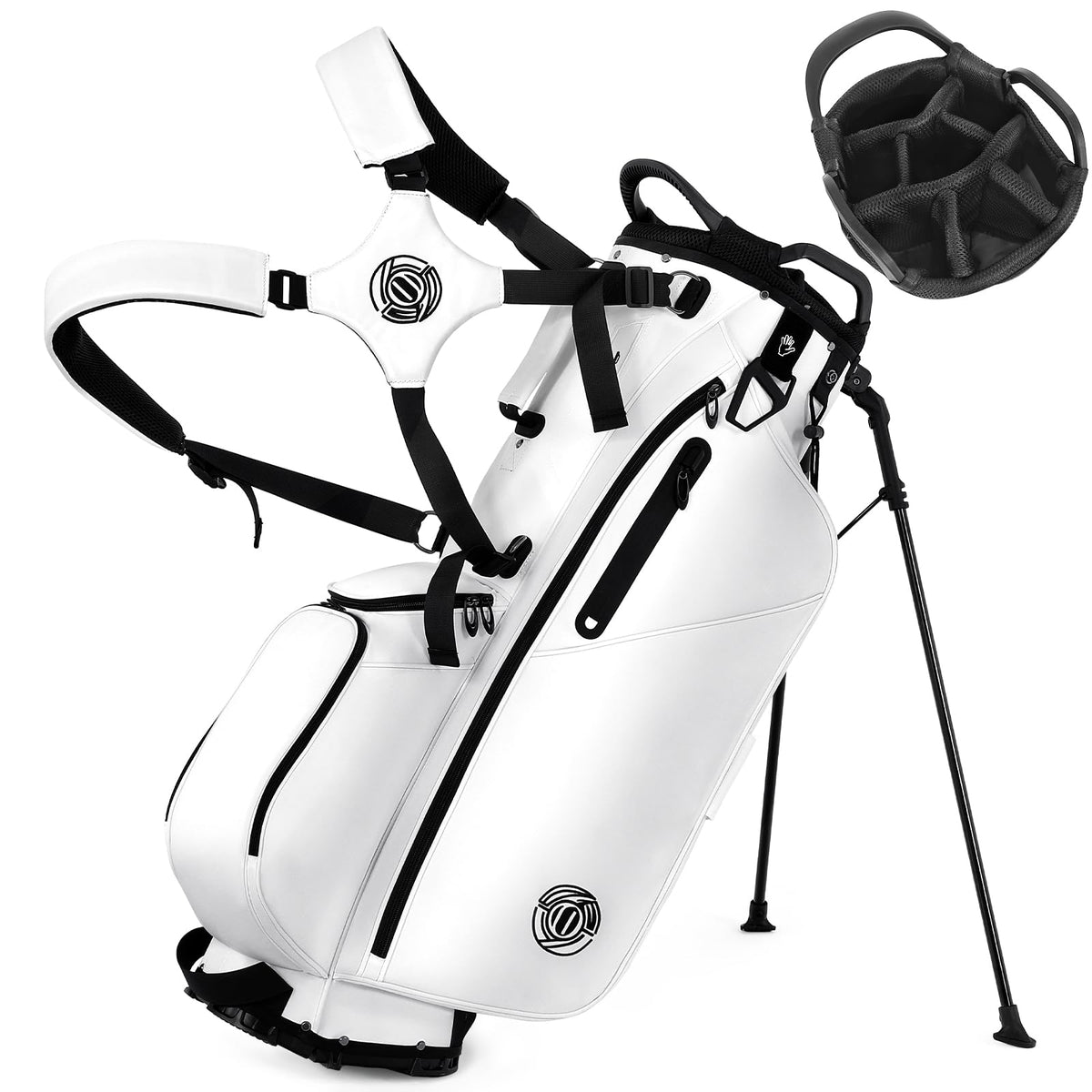Sturdum golf stand bag back panel 3D-AirMesh delivers breathable comfort on long rounds