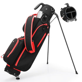 Sturdum golf stand bag black finish complements any cart or trunk setup