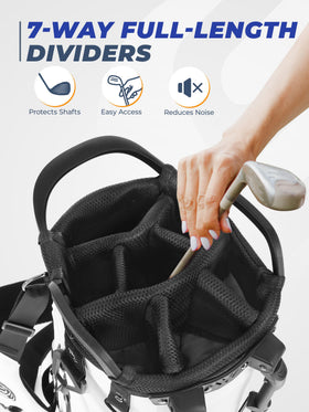 Sturdum golf stand bag ergonomic dual straps reduce shoulder fatigue during all-day play