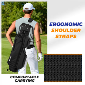 Sturdum ergonomic wide shoulder strap offers comfortable carry across holes.