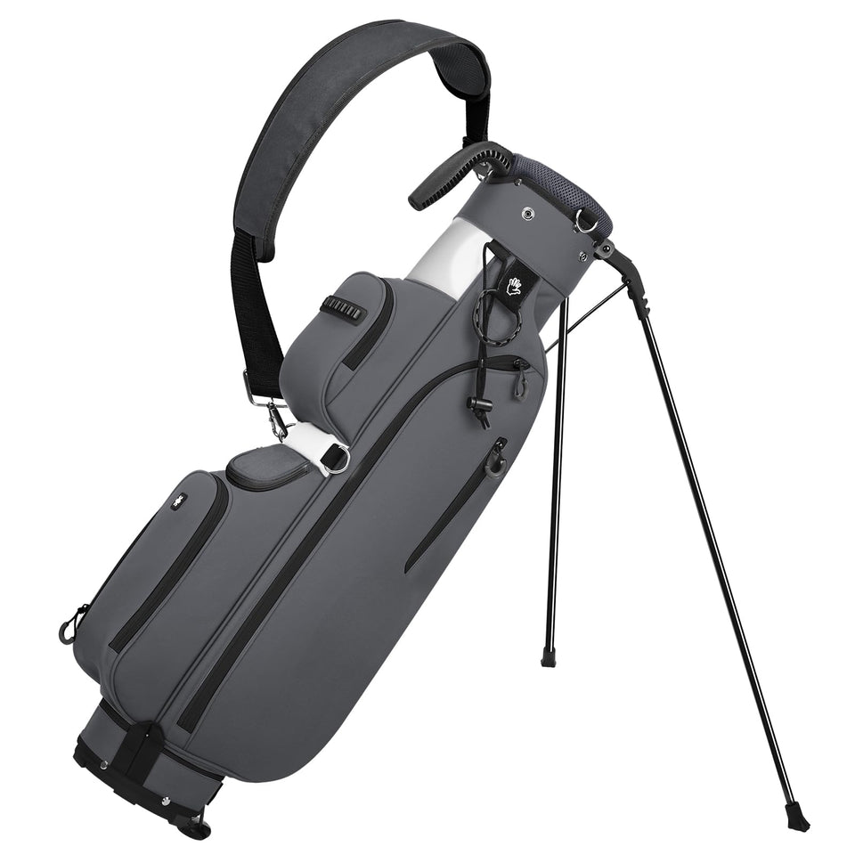 Sturdum Golf Stand Bag front view, lightweight carry for easy range access