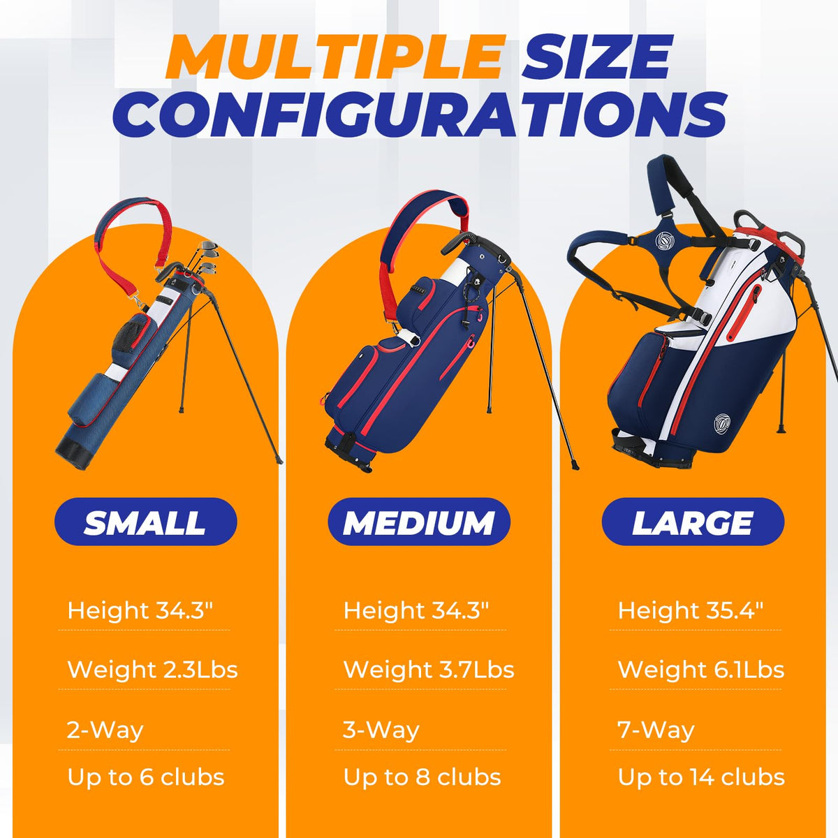 Sturdum golf stand bag top honeycomb frame for durability
