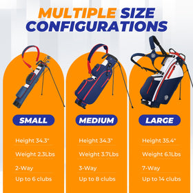 Sturdum golf stand bag top honeycomb frame for durability
