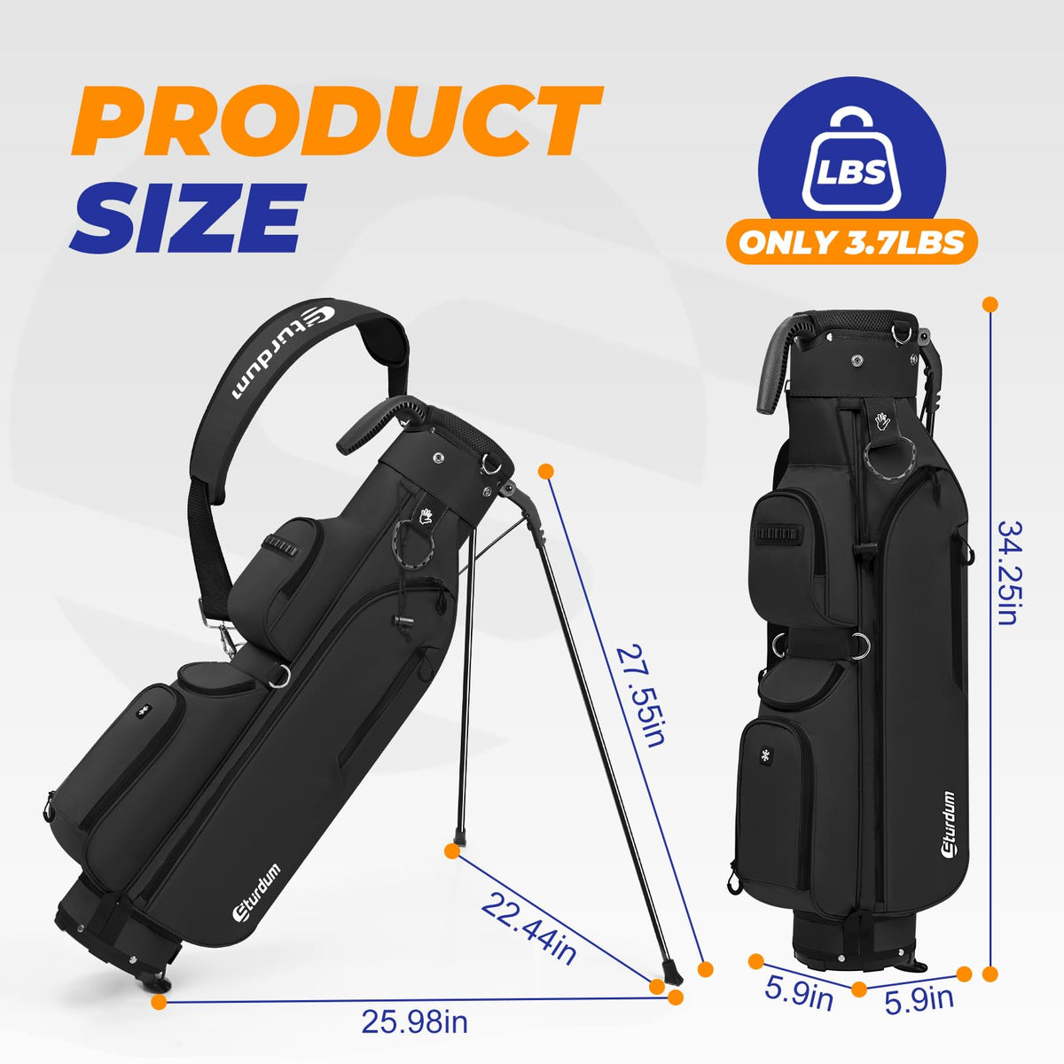 Sturdum insulated cooler pocket preserves drinks cold during rounds.
