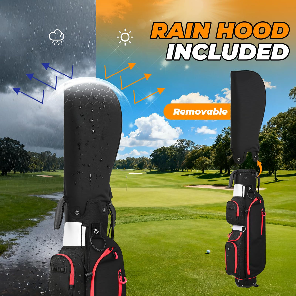 Sturdum golf stand bag weight 3.7 pounds supports effortless carrying across the green