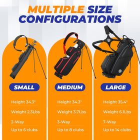 Sturdum golf stand bag rain cover protects gear in wet conditions