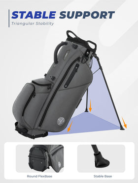 Sturdum full-length dividers with soft lining protect clubs from scratches.