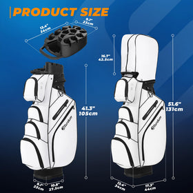 Sturdum T-Lock Golf Cart Bag rain cover-ready design keeps gear dry