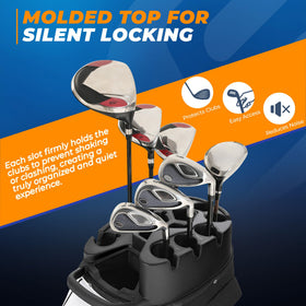 Sturdum T-Lock Golf Cart Bag weatherproof fabric and reinforced base in wet conditions