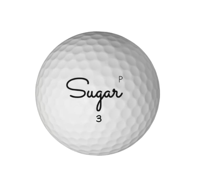 Sugar Golf Pure with premium urethane cover offering soft feel and greenside control.