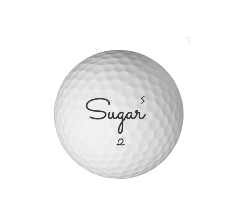 Sugar Golf Soft shows the soft Surlyn cover for a cushioned impact feel.