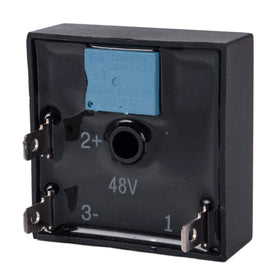 SUGASKET brake light timer relay in a 12V-24V setup for golf carts.