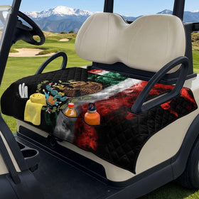 Suhoaziia easy-install golf cart seat cover fits most two-seat models quickly