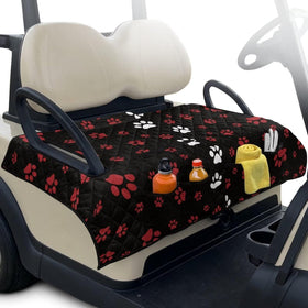 Suhoaziia dog paws pattern seat cover protects seats and adds playful style.