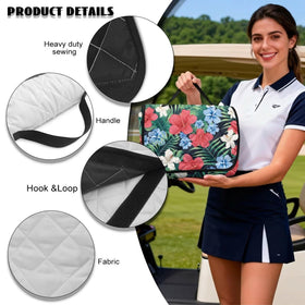 Machine-washable fabric makes cleanup quick after a round.