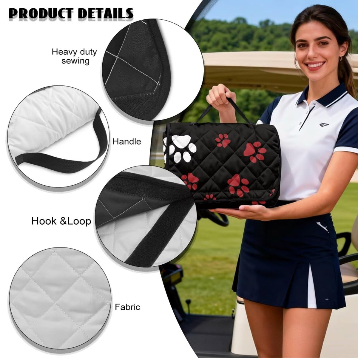 Suhoaziia non-slip material keeps cushion in place during rides.