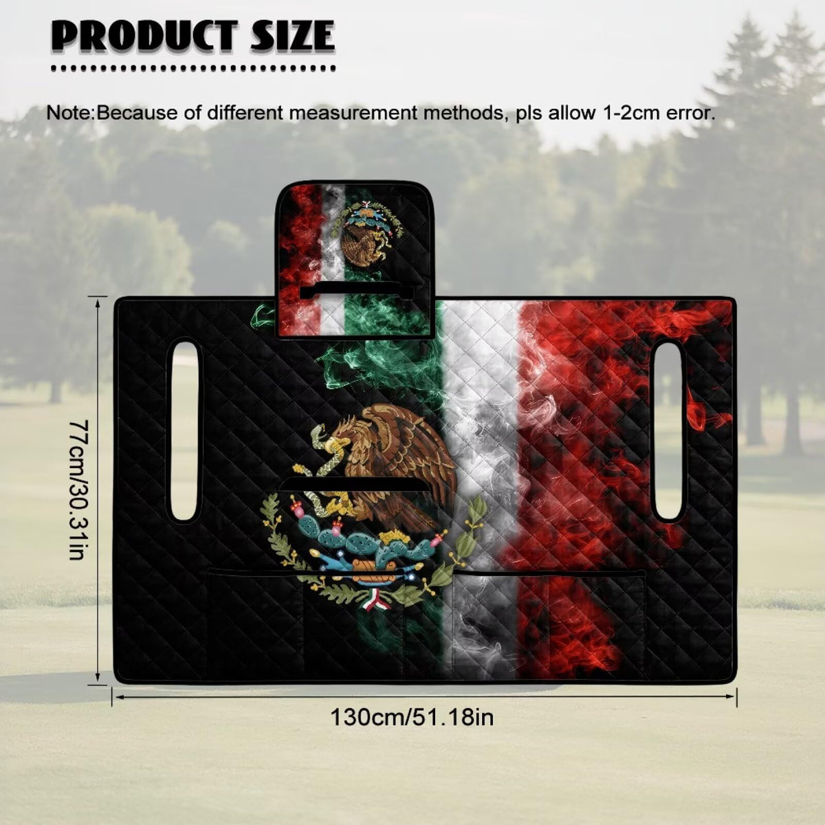 Suhoaziia Mexican flag pattern adds personality while protecting seats