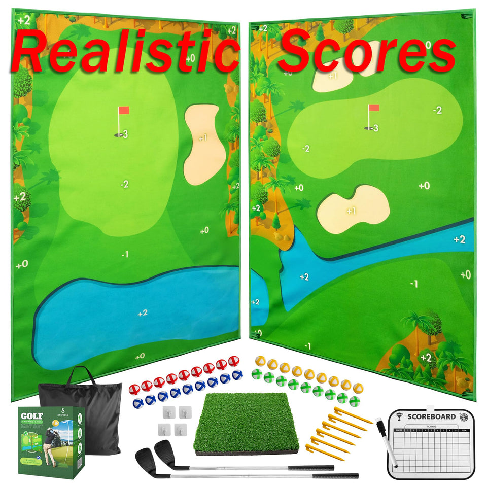 SuiMono Battle Golf Game dual-sided mat for versatile indoor and outdoor play.