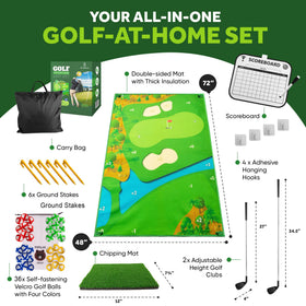 SuiMono Battle Golf Game family play with two clubs and balls.