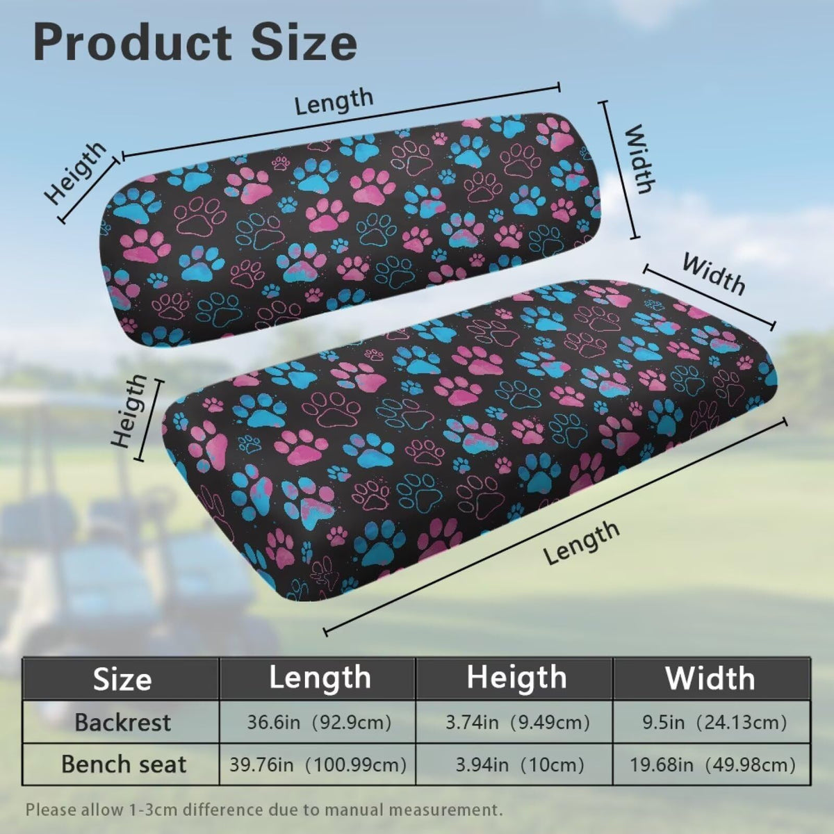 SUITOSELFY backrest 2-piece set, complete seat protection