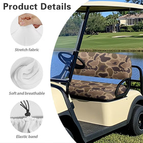 SUITOSELFY backrest cover in duck hunting camo adds rugged flair