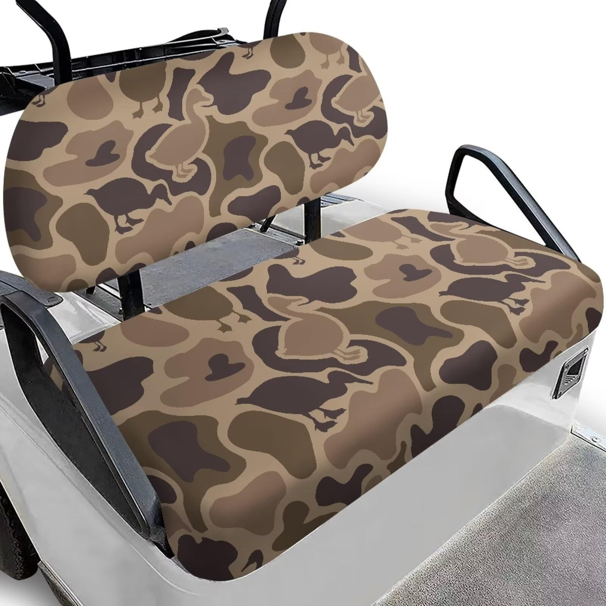 SUITOSELFY duck hunting camo seat cover on Club Car Precedent offers durable protection