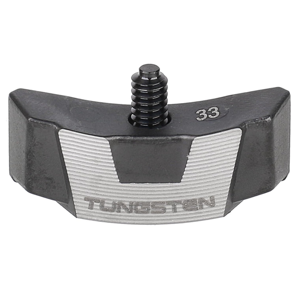 SummerHouse golf driver weight visual setup shows adjustable back weight for performance tuning.