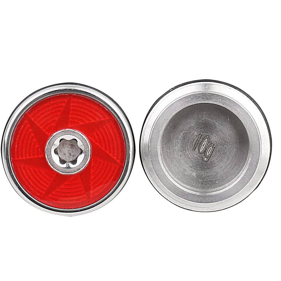 SummerHouse putter weights with a polished surface for a refined feel on Odyssey O-Works.