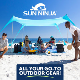 SUN NINJA travel-ready kit poised for spontaneous outdoor play