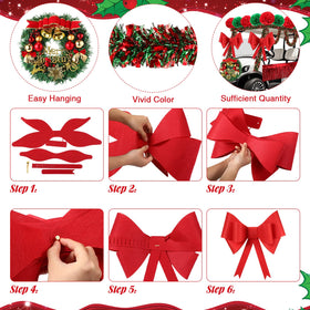 Suncalla pompoms 12inch red provide vibrant contrast for Christmas parades