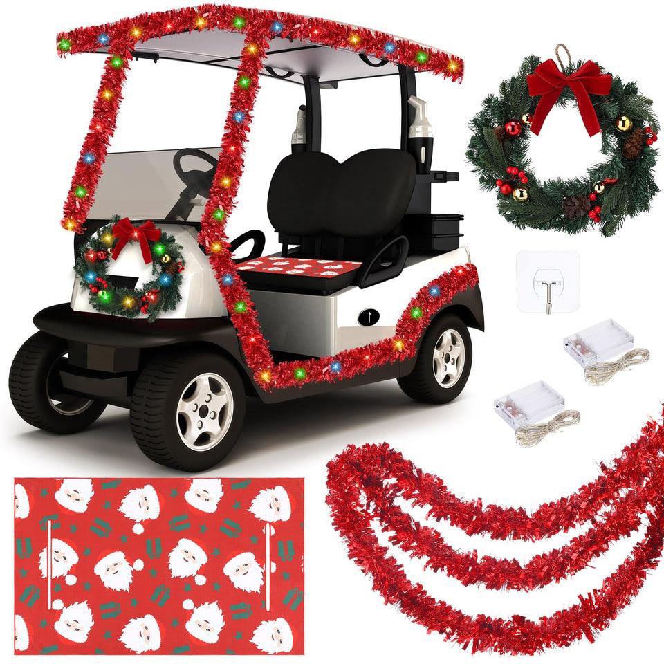 Suncalla Christmas golf cart seat cover enhances comfort and festive appearance
