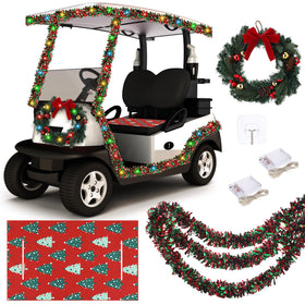 Suncalla golf cart seat cover provides festive comfort with quick setup for parades.