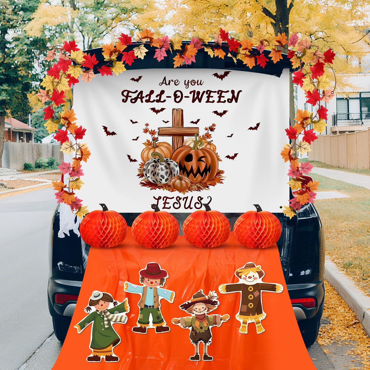 Suncalla Jesus backdrop for eye-catching trunk décor