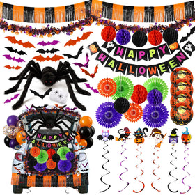 Suncalla 3D bat stickers add festive flair to trunks and golf carts.