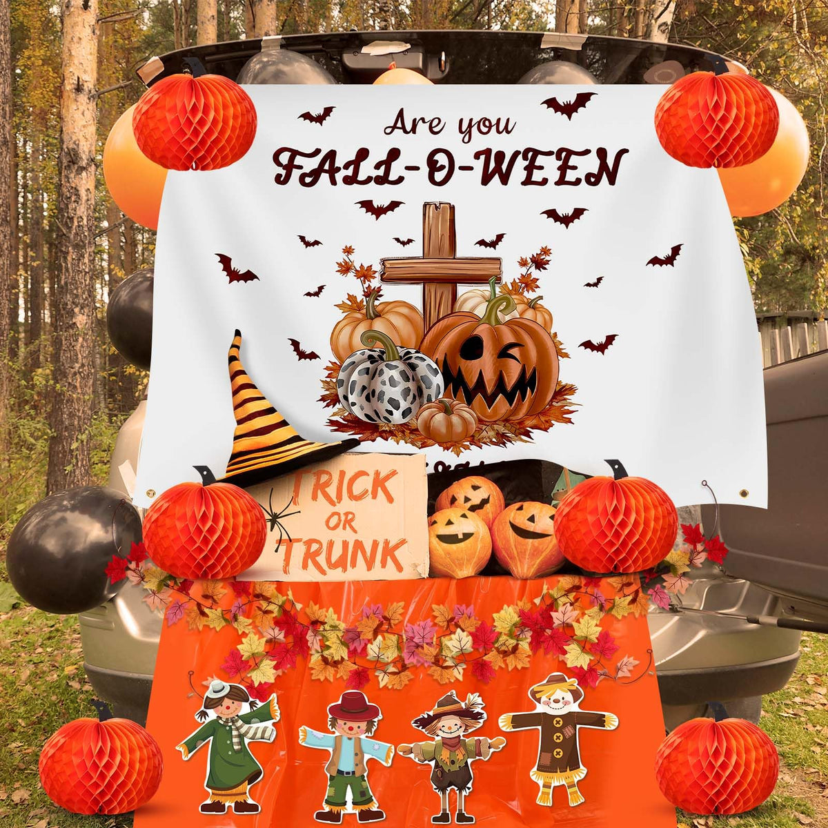 Suncalla PVC scarecrow decoration adds playful whimsy