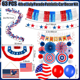 Suncalla American flag bunting brings bold color to outdoor decor.