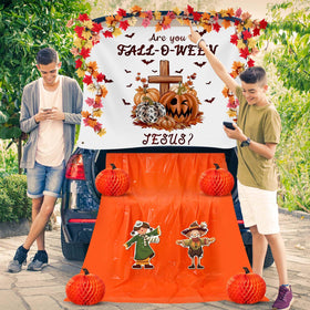 Suncalla trunk decor setup for a festive Halloween look