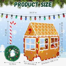 Suncalla wreath 13.78-inch front and rear accents for holiday flair