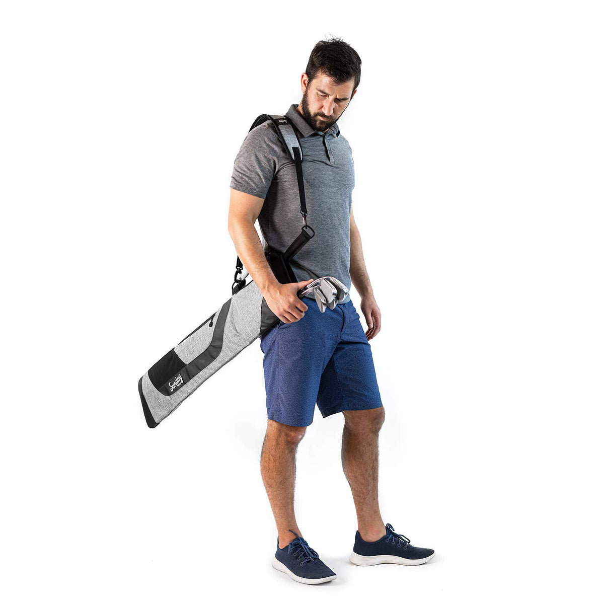 Sunday Golf 36-inch bag grey-color conveys a neutral look for any gear.