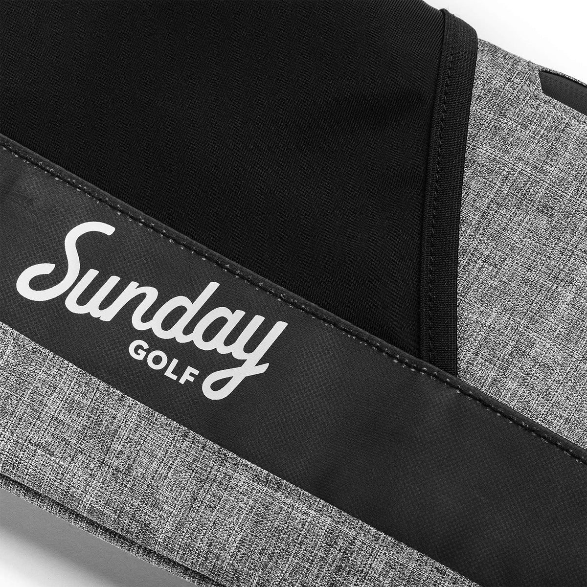 Sunday Golf 36-inch bag open compartment shows quick access to clubs and accessories.