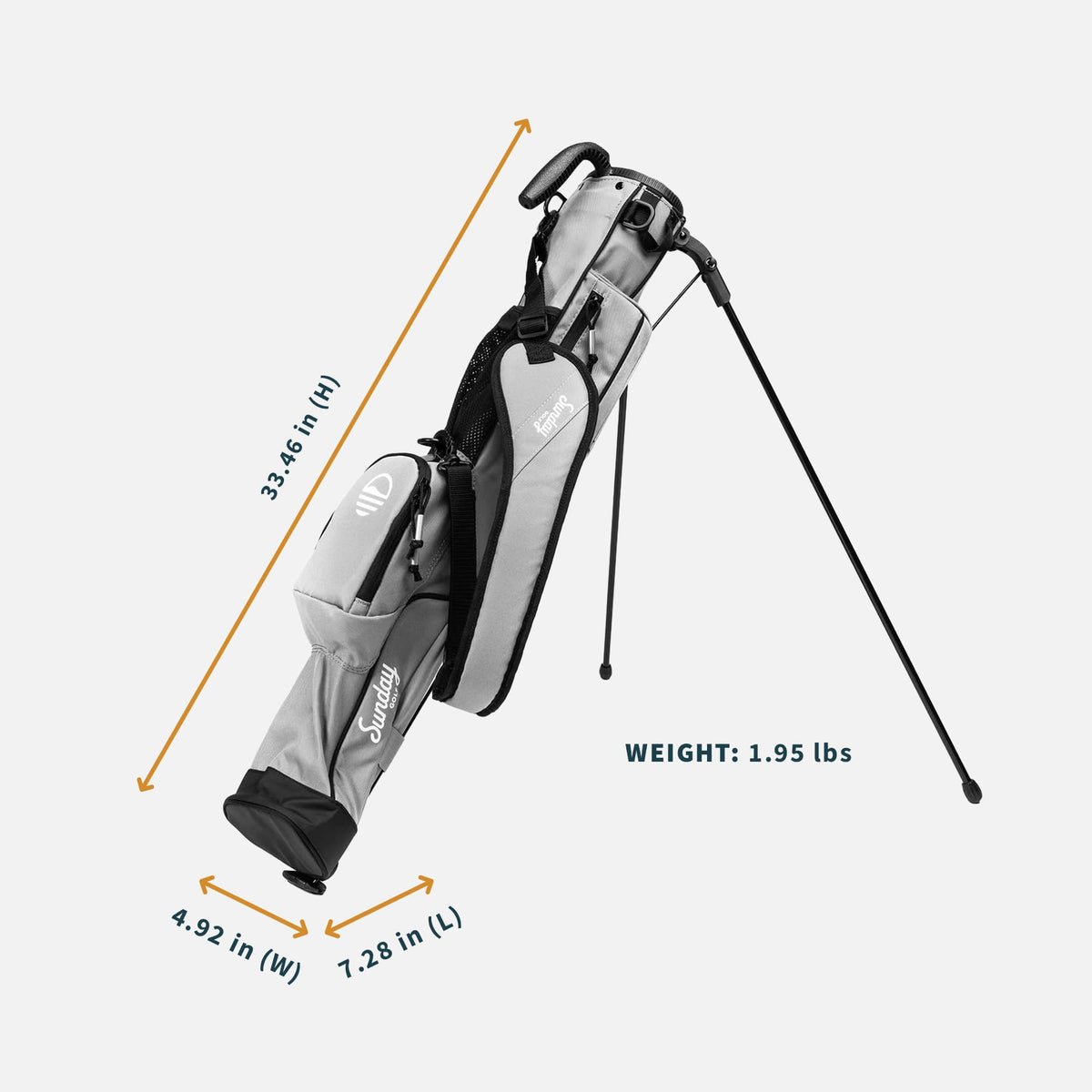 Sunday Golf Driving Range-ready bag compact design fits 4-5 clubs