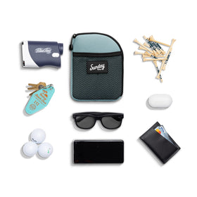 Sunday Golf Valuables Pouch discrete pocket protects valuables while staying organized.