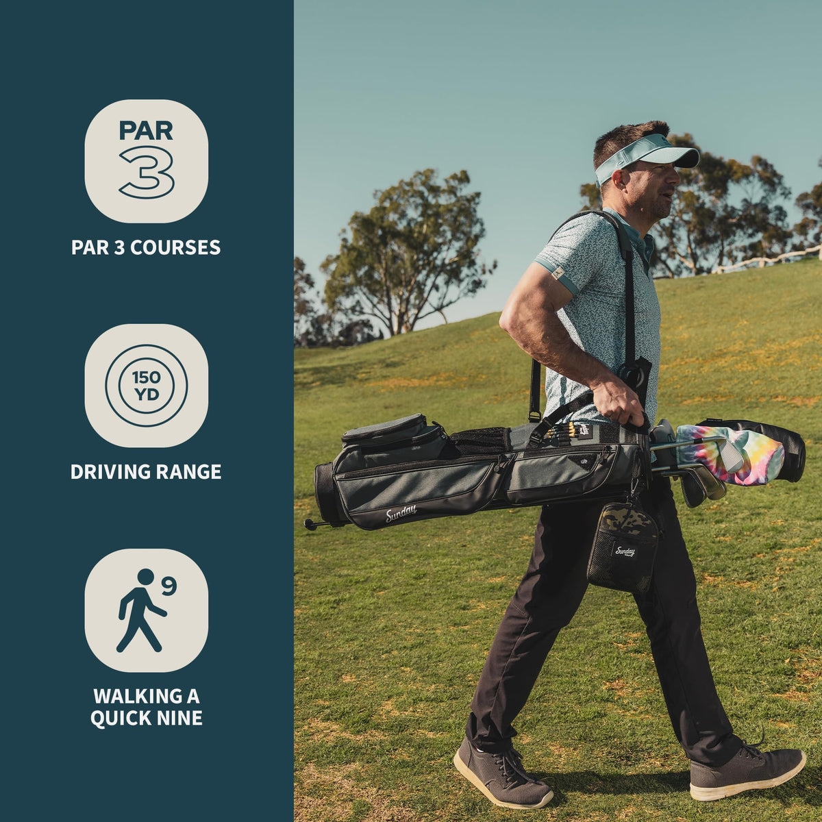 Sunday Golf Loma bag ideal for executive par-3 rounds