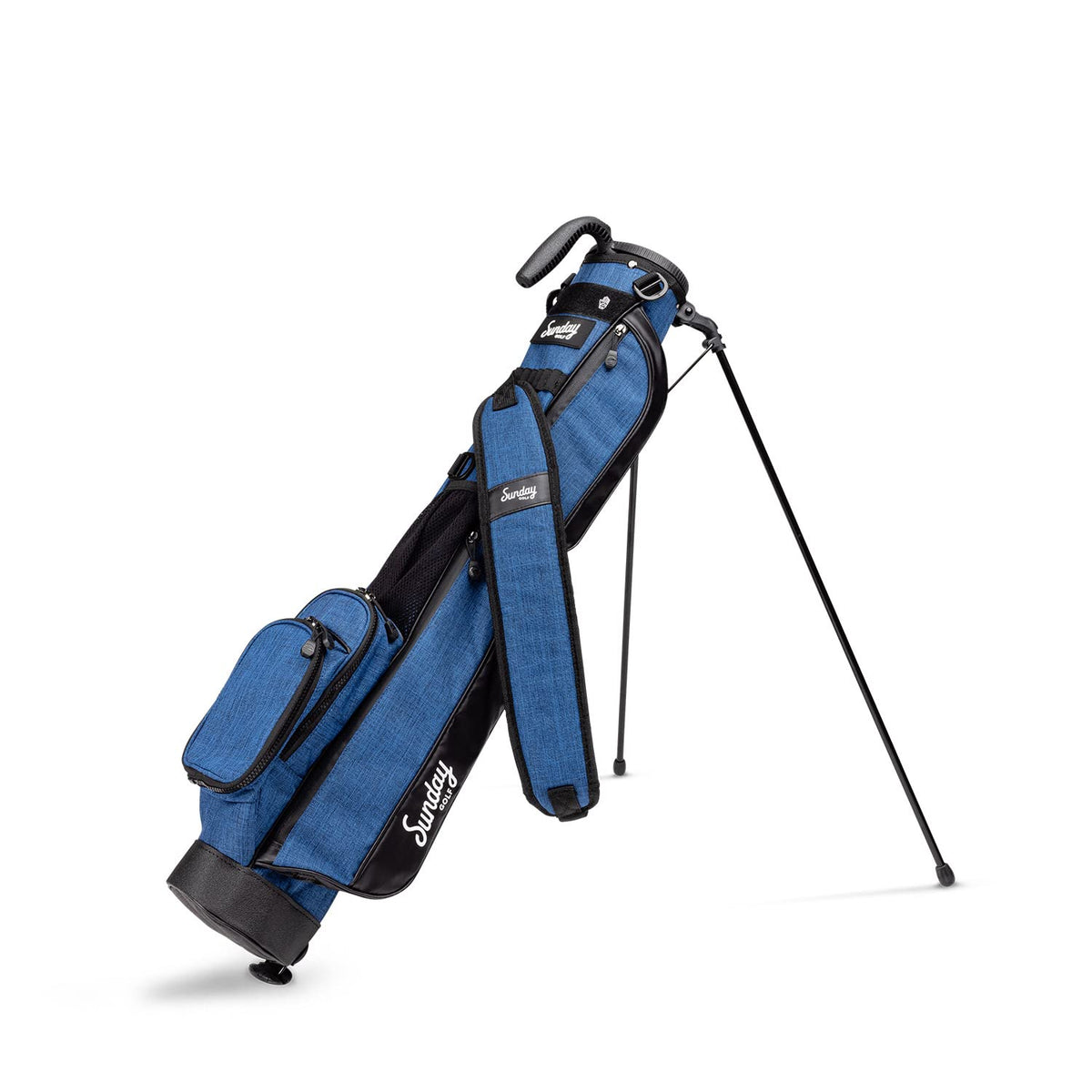 Sunday Golf Loma Bag front view shows compact stand for easy carry.