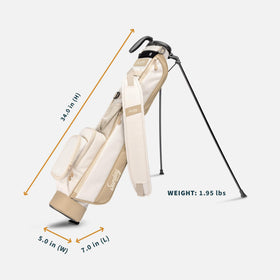 Sunday Golf Loma Bag strap and handle image demonstrates comfortable carrying on the go