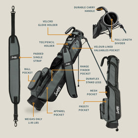 Sunday Golf Loma bag strap and handle for comfortable transport